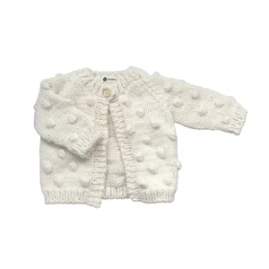 Popcorn Cardigan, Cream - CaringForTots - Professional Baby and Children's Products | Caring for Growth, Caring for Every Moment* Sweaters