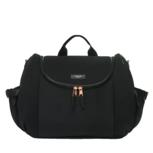 Poppy Luxe Convertible Backpack in Black - CaringForTots - Professional Baby and Children's Products | Caring for Growth, Caring for Every Moment* Diaper Bags