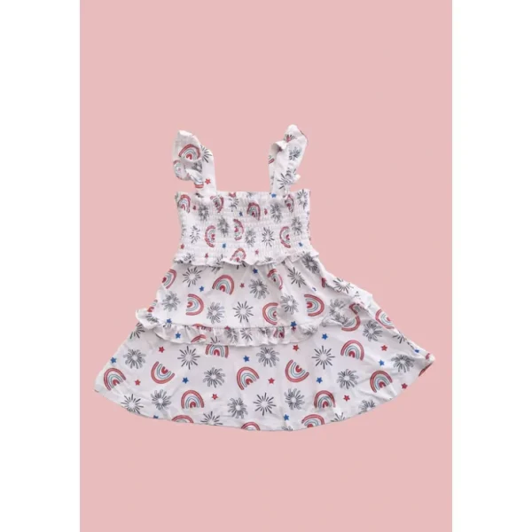 Porter In The Usa Dream Smocked Babydoll Dress - CaringForTots - Professional Baby and Children's Products | Caring for Growth, Caring for Every Moment* Dresses