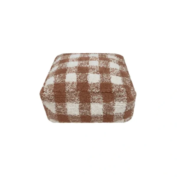 Pouf Vichy Toffee - Kitchen - CaringForTots - Professional Baby and Children's Products | Caring for Growth, Caring for Every Moment* Pouffes
