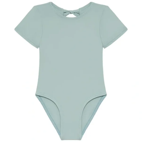 Powder Blue Mini Short Sleeve One-piece - CaringForTots - Professional Baby and Children's Products | Caring for Growth, Caring for Every Moment* One-Pieces