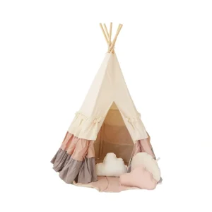 powder Frills Teepee Tent With Frills - CaringForTots - Professional Baby and Children's Products | Caring for Growth, Caring for Every Moment* Teepee tent