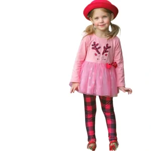 Prancing Reindeer Polka Dot Tutu Tunic And Legging Set - CaringForTots - Professional Baby and Children's Products | Caring for Growth, Caring for Every Moment* Leggings