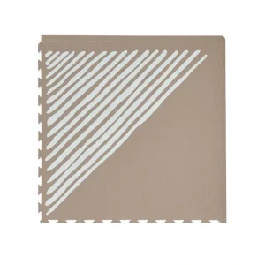 Premium Foam Playmats | Sandy Lines - Tan - CaringForTots - Professional Baby and Children's Products | Caring for Growth, Caring for Every Moment* All Products