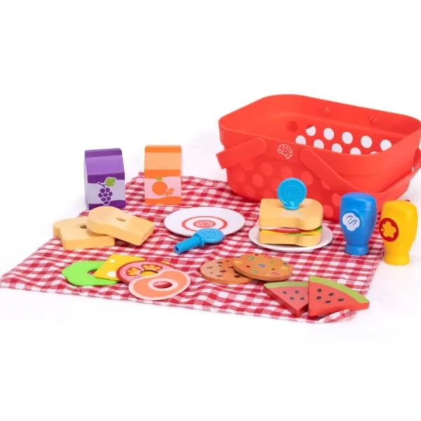 Toys | Pretendables Picnic Basket Set - CaringForTots - Professional Baby and Children's Products | Caring for Growth, Caring for Every Moment