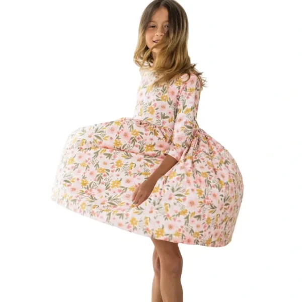 Pretty Peachy Twirl Dress - CaringForTots - Professional Baby and Children's Products | Caring for Growth, Caring for Every Moment* Dresses - Twirl