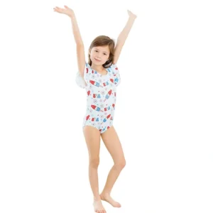 Proudly Patriotic S/s Flutter Sleeve Leotard - CaringForTots - Professional Baby and Children's Products | Caring for Growth, Caring for Every Moment* Flutter Leotard S/S