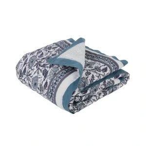 Provence Blue Cotton Quilt - CaringForTots - Professional Baby and Children's Products | Caring for Growth, Caring for Every Moment* Baby Blankets