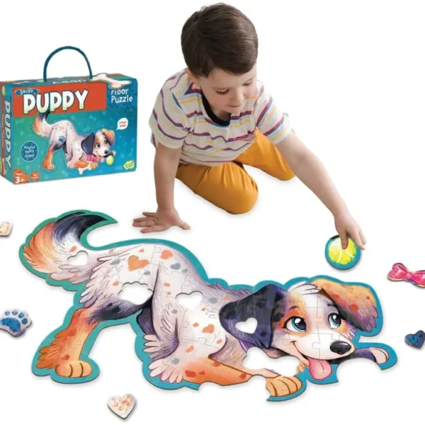 Toys | Puppy Floor Puzzle 43 Pieces - CaringForTots - Professional Baby and Children's Products | Caring for Growth, Caring for Every Moment