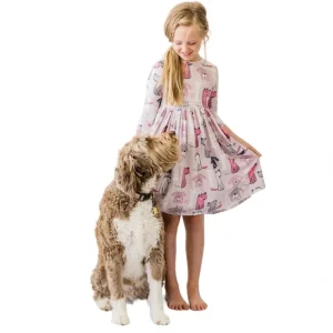 Puppy Party Pocket Twirl Dress - CaringForTots - Professional Baby and Children's Products | Caring for Growth, Caring for Every Moment* Dresses - Twirl