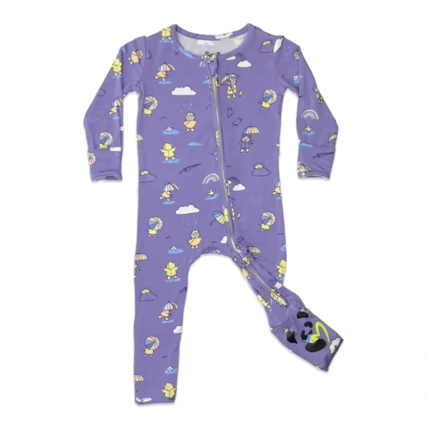 Rainbow Bear Bamboo Convertible Footie - CaringForTots - Professional Baby and Children's Products | Caring for Growth, Caring for Every Moment* Footie Pajamas