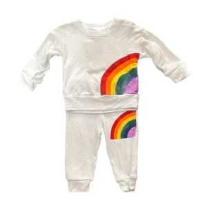 Rainbow Sweatshirt Jogger Set - CaringForTots - Professional Baby and Children's Products | Caring for Growth, Caring for Every Moment* Girls