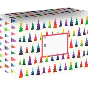 Rainbow Trees Medium Christmas Printed Gift Mailing Boxes - CaringForTots - Professional Baby and Children's Products | Caring for Growth, Caring for Every Moment* Mailing Boxes