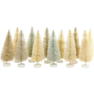 Rainbow Trees Set Of 12 - White - CaringForTots - Professional Baby and Children's Products | Caring for Growth, Caring for Every Moment* Christmas Home Decor