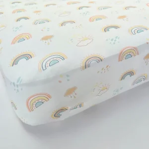 Rainbows Crib Sheet - CaringForTots - Professional Baby and Children's Products | Caring for Growth, Caring for Every Moment* Crib Sheets