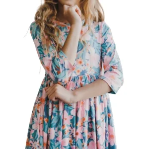 Rainforest Blooms Twirl Dress - CaringForTots - Professional Baby and Children's Products | Caring for Growth, Caring for Every Moment* Dresses - Twirl