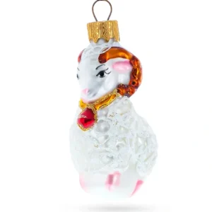 Ram With Bell Glass Christmas Ornament - CaringForTots - Professional Baby and Children's Products | Caring for Growth, Caring for Every Moment* Christmas Tree Ornaments