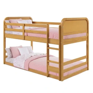 Rattan Kids Solid Wood Bunk Bed Twin Bed - Curva by P'kolino - CaringForTots - Professional Baby and Children's Products | Caring for Growth, Caring for Every Moment* Twin Bed