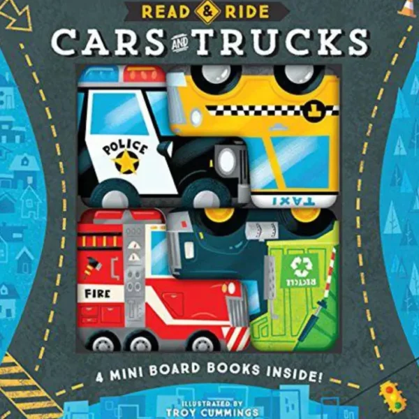Read Ride: Cars Trucks: 4 board books inside! - CaringForTots - Professional Baby and Children's Products | Caring for Growth, Caring for Every Moment* Toys