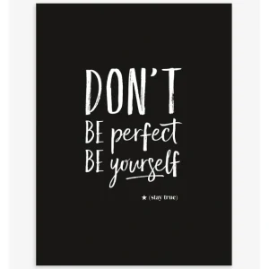 Rebel Rules - Children's Poster - Don't Be Perfect - CaringForTots - Professional Baby and Children's Products | Caring for Growth, Caring for Every Moment* All Products