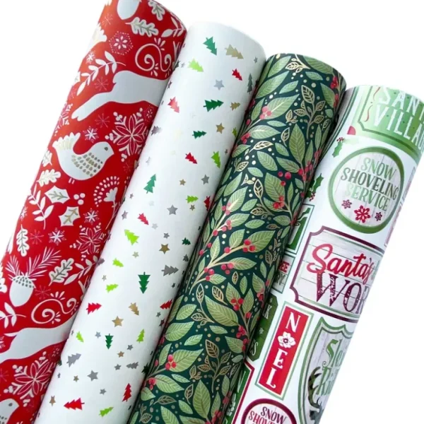Red & Green Christmas Wrapping Paper Roll Bundle - CaringForTots - Professional Baby and Children's Products | Caring for Growth, Caring for Every Moment* Giftwrapping Paper