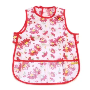 Red Flower Bib - CaringForTots - Professional Baby and Children's Products | Caring for Growth, Caring for Every Moment* Bibs