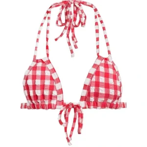 Red Gingham Euro Bow Bikini Top - CaringForTots - Professional Baby and Children's Products | Caring for Growth, Caring for Every Moment* Bikinis