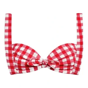 Red Gingham Kayla Bikini Top - CaringForTots - Professional Baby and Children's Products | Caring for Growth, Caring for Every Moment* Bikinis