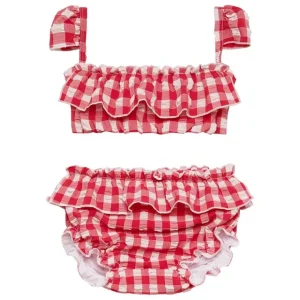 Red Gingham Mini Cabana Bikini Set - CaringForTots - Professional Baby and Children's Products | Caring for Growth, Caring for Every Moment* Bikinis
