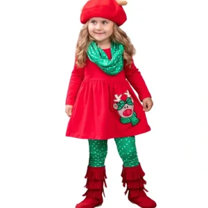 Reindeer Games Tunic, Scarf, And Legging Set - CaringForTots - Professional Baby and Children's Products | Caring for Growth, Caring for Every Moment* Leggings