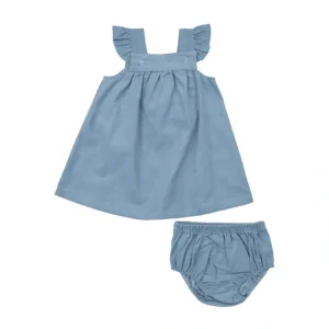 Retro Cord Jumper And Dc - Solid Glacier Lake - CaringForTots - Professional Baby and Children's Products | Caring for Growth, Caring for Every Moment* 527