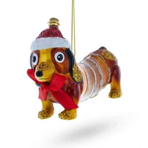 Retro Stretching Slinky Dog - Blown Glass Christmas Ornament - CaringForTots - Professional Baby and Children's Products | Caring for Growth, Caring for Every Moment* Christmas Tree Ornaments