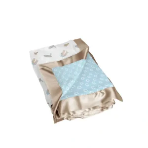 Reversible Baby Blanket - Howdy Partner Blue - CaringForTots - Professional Baby and Children's Products | Caring for Growth, Caring for Every Moment* Baby Blankets