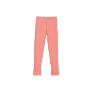 Rib Leggings Salmon Pink - CaringForTots - Professional Baby and Children's Products | Caring for Growth, Caring for Every Moment* Leggings