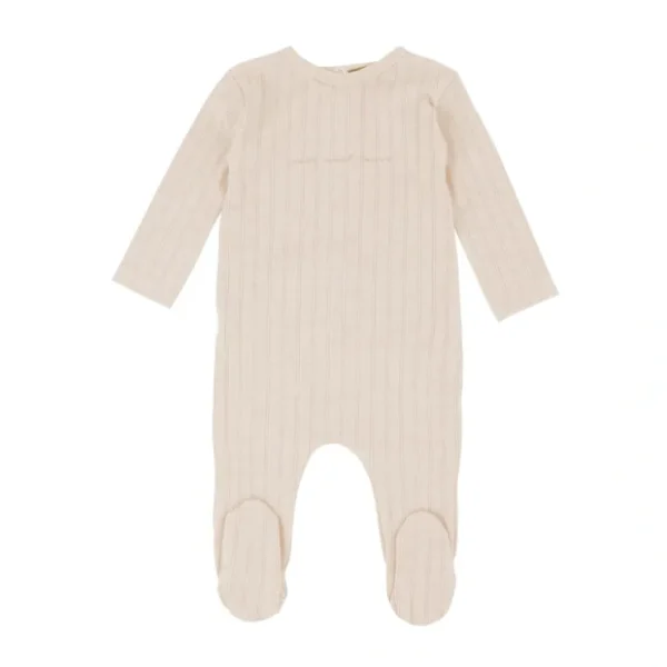Ribbed Pointelle Footie, Natural - CaringForTots - Professional Baby and Children's Products | Caring for Growth, Caring for Every Moment* Footie Pajamas