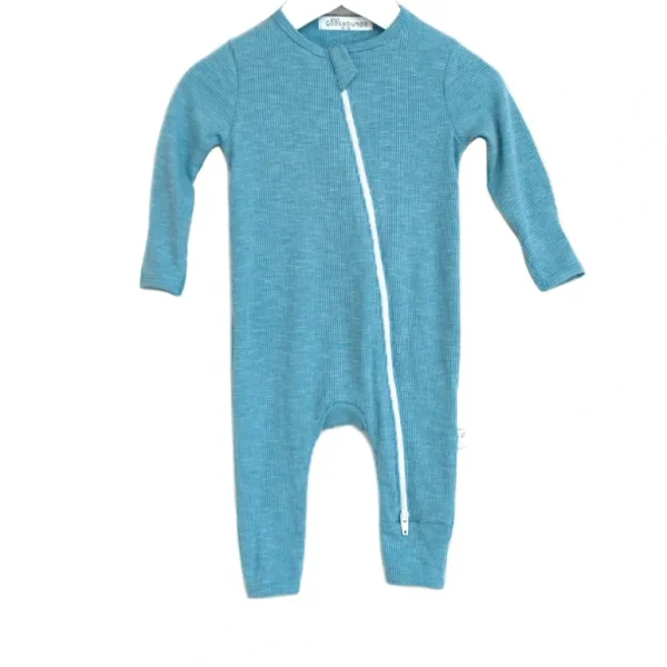 Clothing | Ribbed Seagull One-Piece Zipper - CaringForTots - Professional Baby and Children's Products | Caring for Growth, Caring for Every Moment