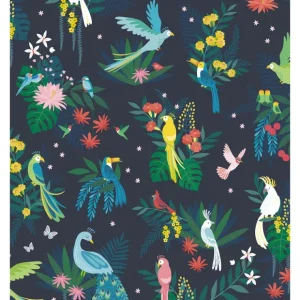 Rio - Children's Wallpaper - Tropical Bird Motif - CaringForTots - Professional Baby and Children's Products | Caring for Growth, Caring for Every Moment* All Products