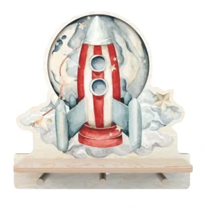 Rocketship Mini Shelf - CaringForTots - Professional Baby and Children's Products | Caring for Growth, Caring for Every Moment* Shelf