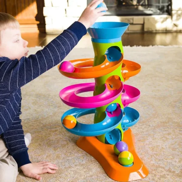 Toys | Roll Again Tower - CaringForTots - Professional Baby and Children's Products | Caring for Growth, Caring for Every Moment