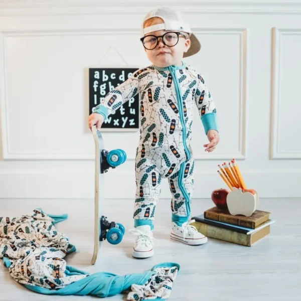 Rollin' Into School Dream Romper - CaringForTots - Professional Baby and Children's Products | Caring for Growth, Caring for Every Moment* Rompers - Zippered