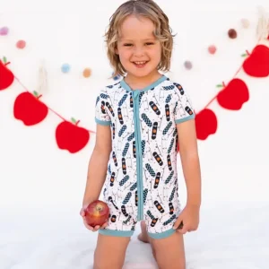 Rollin Into School Dream Shortie - CaringForTots - Professional Baby and Children's Products | Caring for Growth, Caring for Every Moment* Rompers - Shortie