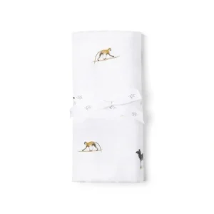 Rosa & Blue Muslin Swaddle - Safari - CaringForTots - Professional Baby and Children's Products | Caring for Growth, Caring for Every Moment* Swaddling Wraps