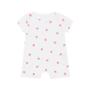 Rosa & Blue Romper - Heart - CaringForTots - Professional Baby and Children's Products | Caring for Growth, Caring for Every Moment* Rompers
