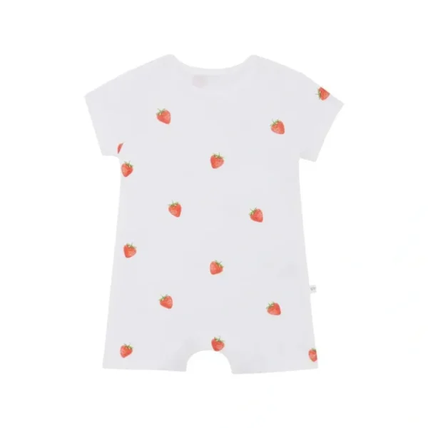 Rosa & Blue Romper - Strawberry - CaringForTots - Professional Baby and Children's Products | Caring for Growth, Caring for Every Moment* Rompers