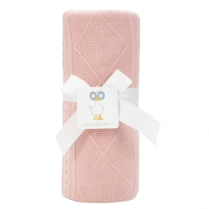 Rose Knit Blanket - CaringForTots - Professional Baby and Children's Products | Caring for Growth, Caring for Every Moment* KNIT BABY BLANKET