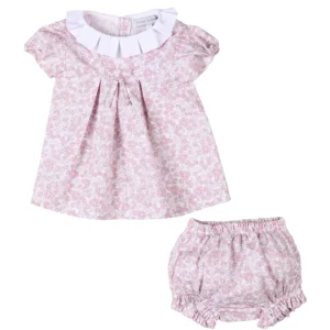 Rose Sweet | Girls Pink Floral Bloomers Set - CaringForTots - Professional Baby and Children's Products | Caring for Growth, Caring for Every Moment* Ensembles pour bbs et tout-petits