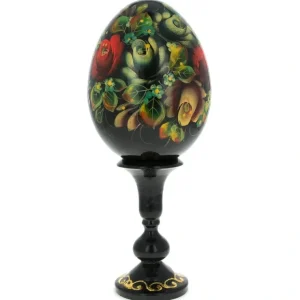 Roses Collection Flower Wooden Easter Egg 4.25 Inches - CaringForTots - Professional Baby and Children's Products | Caring for Growth, Caring for Every Moment* Flowers