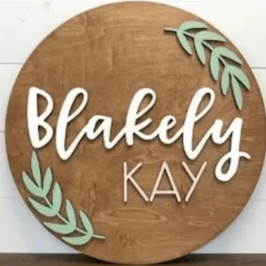 Round Personalized Wood Name Sign | Laurel - CaringForTots - Professional Baby and Children's Products | Caring for Growth, Caring for Every Moment* Personalized Signs