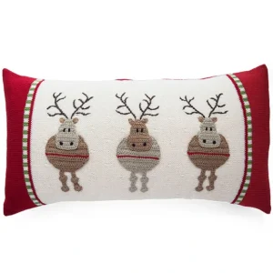Round Reindeer Lumbar Pillow - CaringForTots - Professional Baby and Children's Products | Caring for Growth, Caring for Every Moment* Decorative Pillows