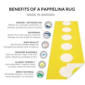 Rug SVEA Azur Blue Metallic 2 x 2.75 ft. - CaringForTots - Professional Baby and Children's Products | Caring for Growth, Caring for Every Moment* Rugs